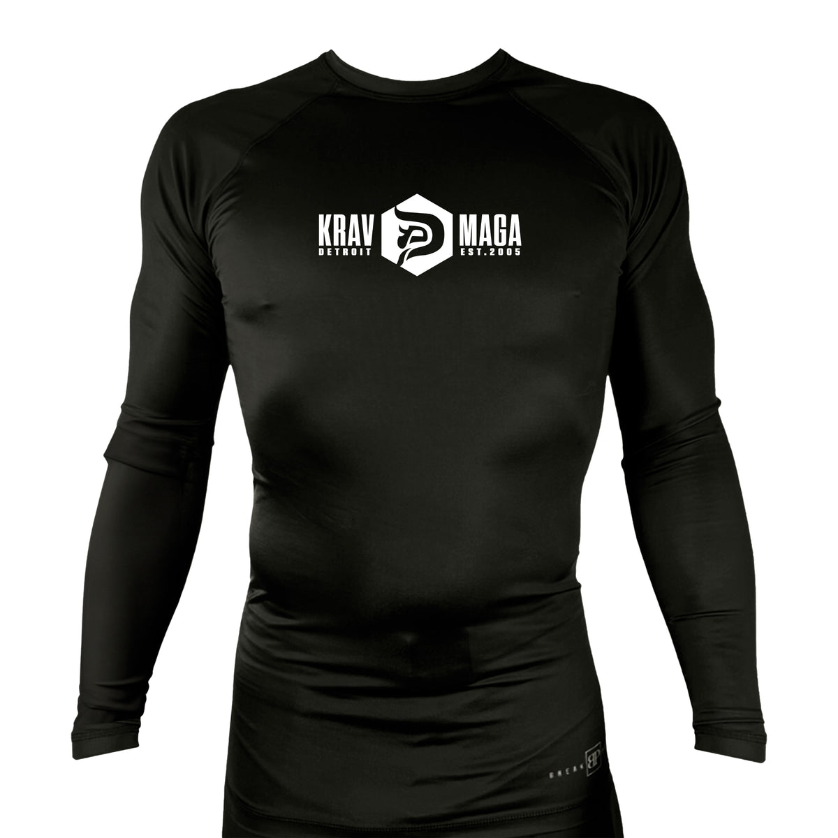 Krav Maga Detroit All Black Rash Guards Long Sleeves #8152 C