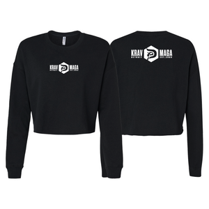 Krav Maga Detroit Women's Cropped Crewneck Sweatshirt #8152 C