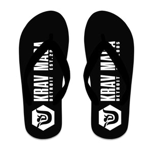 Krav Maga Detroit Flip Flops #8152 C