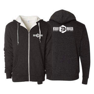Krav Maga Detroit Sherpa Lined Zip-Up Hoodie #8152 D