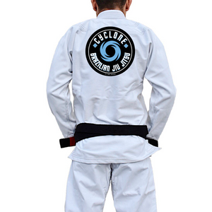 Cyclone Brazilian Jiu-Jitsu Academy Kids Gi - White #1227 A