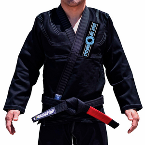 Cyclone Brazilian Jiu-Jitsu Academy Kids Gi - Black and Blue #1227 A