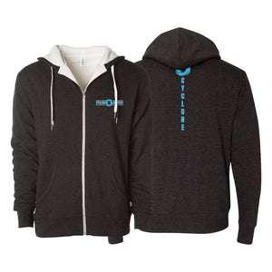 Cyclone Brazilian Jiu-Jitsu Academy Sherpa Lined Zip-Up Hoodie #8154 B