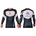 Centerline Jiu-Jitsu Academy Rash Guards Black/White #8156 A