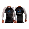 Centerline Jiu-Jitsu All Black Ranked Long Sleeve Rash Guards #8156 A