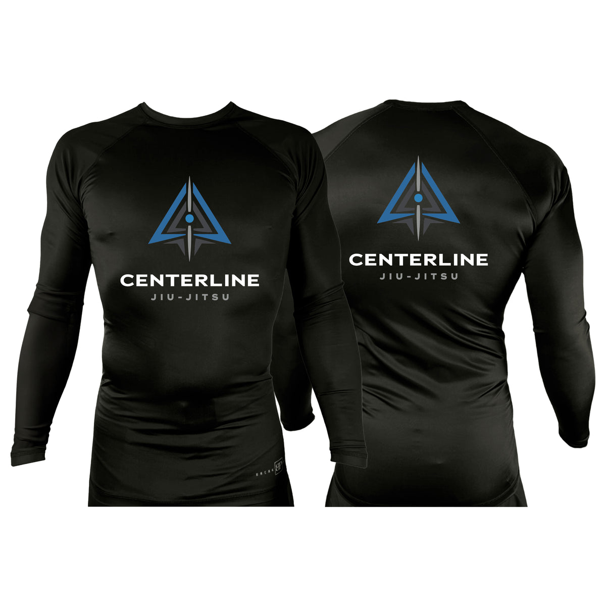 Centerline Jiu-Jitsu All Black Rash Guards Long Sleeves #8156 A