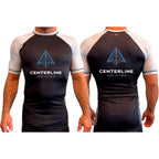 Centerline Jiu-Jitsu All Black Ranked Short Sleeve Rash Guards #8156 A