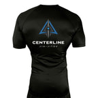 Centerline Jiu-Jitsu All Black Rash Guards Short Sleeves #8156 A