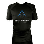 Centerline Jiu-Jitsu All Black Rash Guards Short Sleeves #8156 A