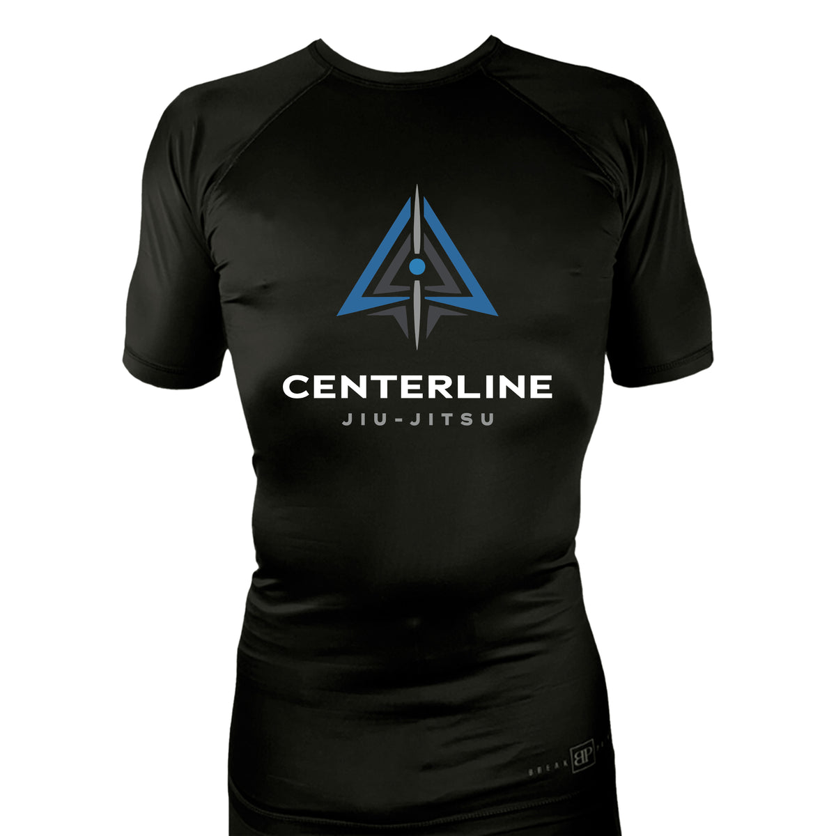 Centerline Jiu-Jitsu All Black Rash Guards Short Sleeves #8156 A