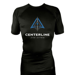 Centerline Jiu-Jitsu All Black Rash Guards Short Sleeves #8156 A
