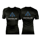Centerline Jiu-Jitsu All Black Rash Guards Short Sleeves #8156 A