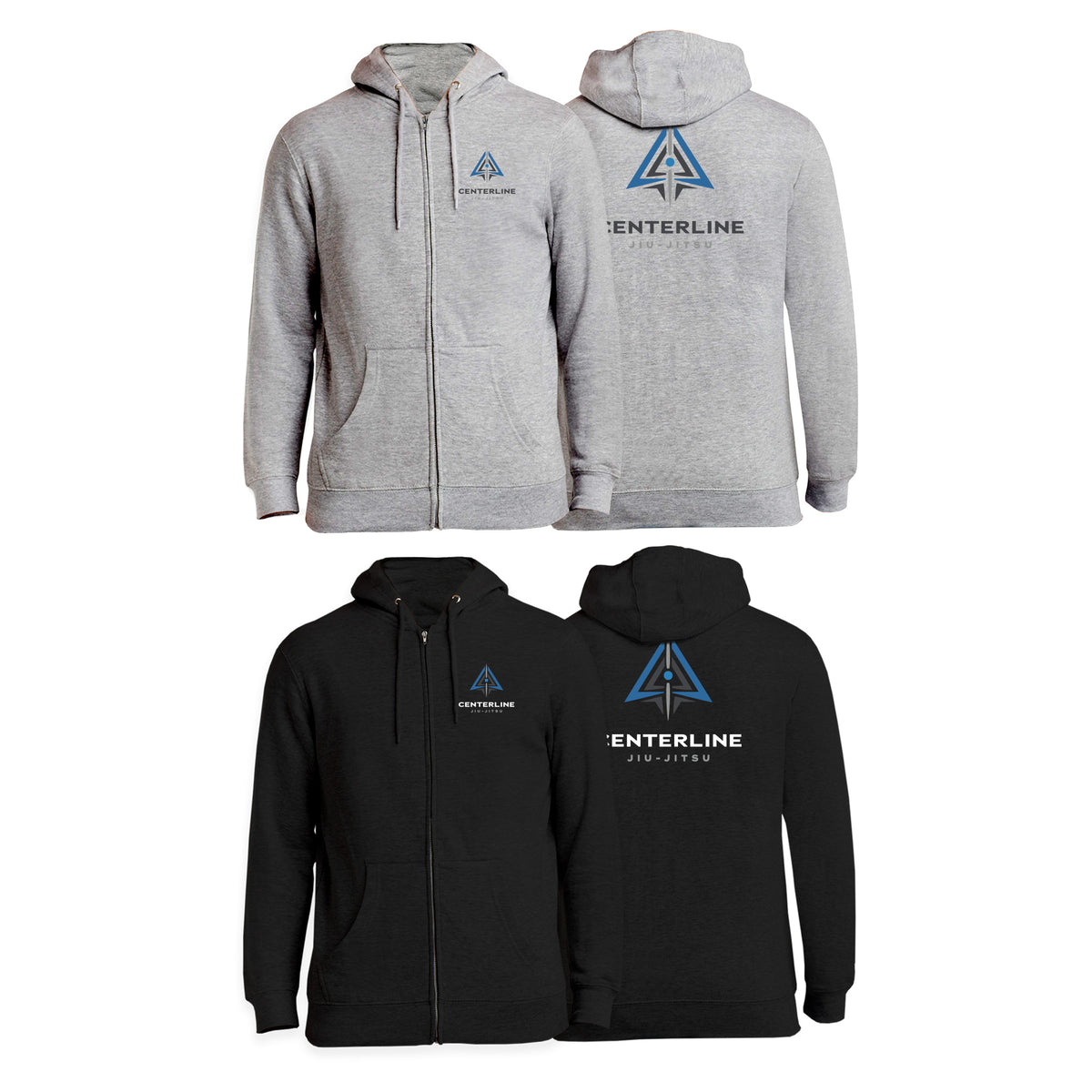 Centerline Jiu-Jitsu Zip-Up Hoodies #8156 B