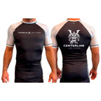 Centerline Jiu-Jitsu All Black Ranked Short Sleeve Rash Guards #8156 C