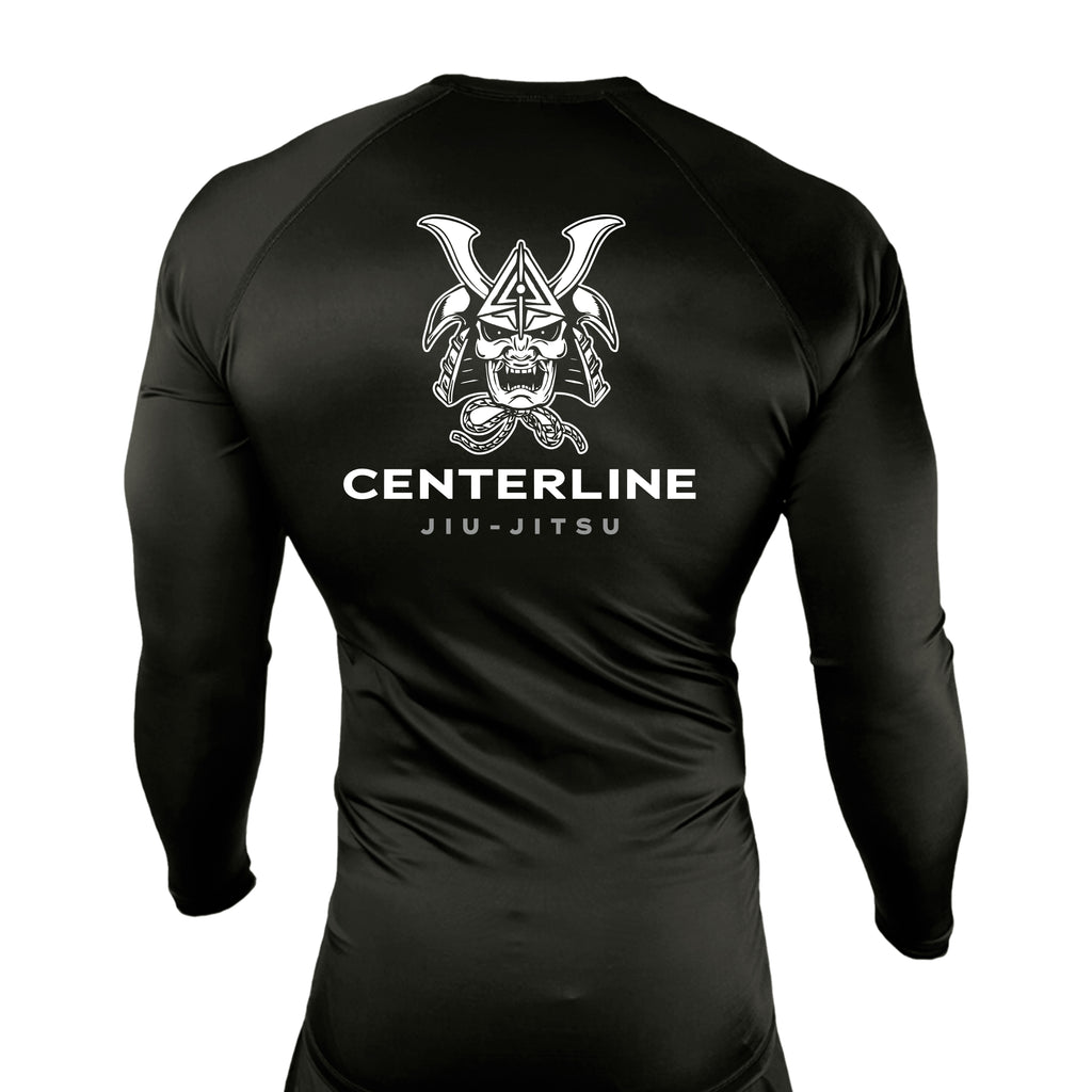 Centerline Jiu-Jitsu All Black Rash Guards Long Sleeves #8156 C
