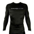 Centerline Jiu-Jitsu All Black Rash Guards Long Sleeves #8156 C