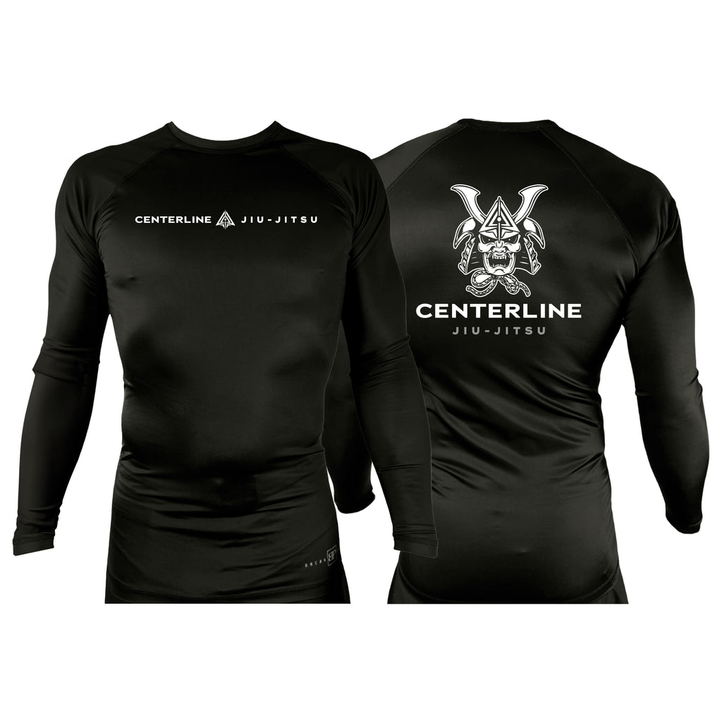 Centerline Jiu-Jitsu All Black Rash Guards Long Sleeves #8156 C