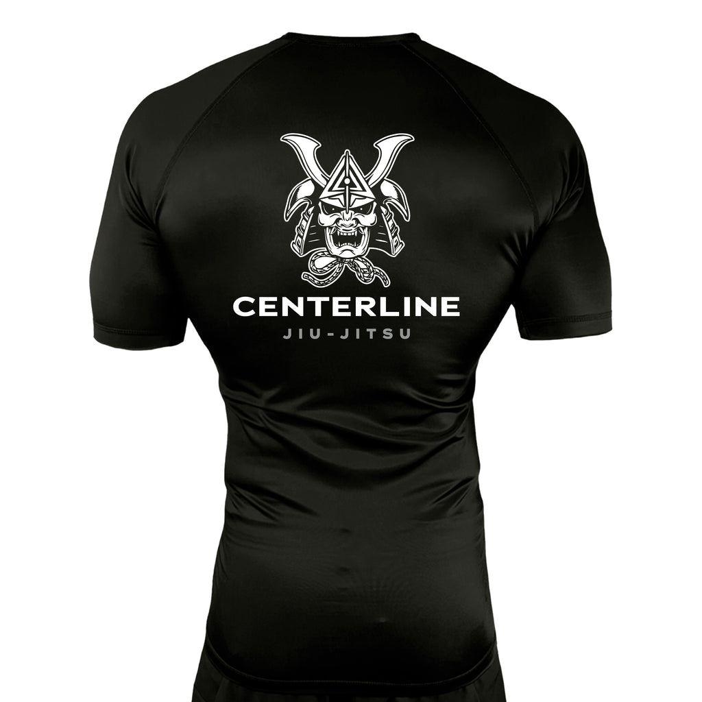 Centerline Jiu-Jitsu All Black Rash Guards Short Sleeves #8156 C
