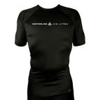Centerline Jiu-Jitsu All Black Rash Guards Short Sleeves #8156 C