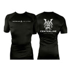 Centerline Jiu-Jitsu All Black Rash Guards Short Sleeves #8156 C