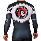 Prineville Jiu Jitsu Academy Rash Guards Black/White #8157 A