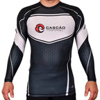 Prineville Jiu Jitsu Academy Rash Guards Black/White #8157 A
