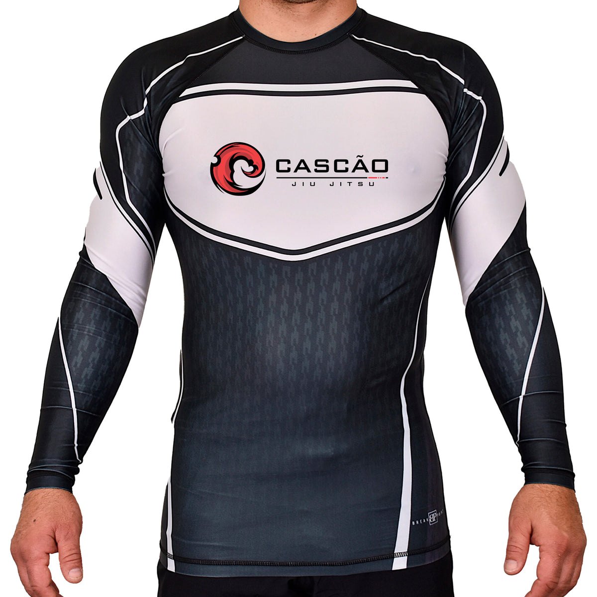 Prineville Jiu Jitsu Academy Rash Guards Black/White #8157 A