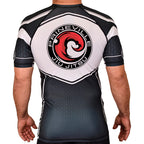 Prineville Jiu Jitsu Academy Rash Guards Black/White #8157 A
