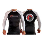 Prineville Jiu Jitsu All Black Ranked Long Sleeve Rash Guards #8157 A