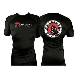 Prineville Jiu Jitsu All Black Rash Guards Short Sleeves #8157 A