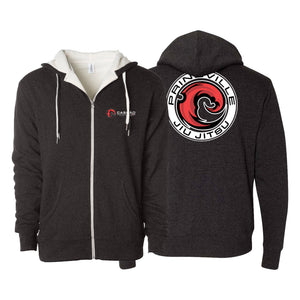 Prineville Jiu Jitsu Sherpa Lined Zip-Up Hoodie #8157 B