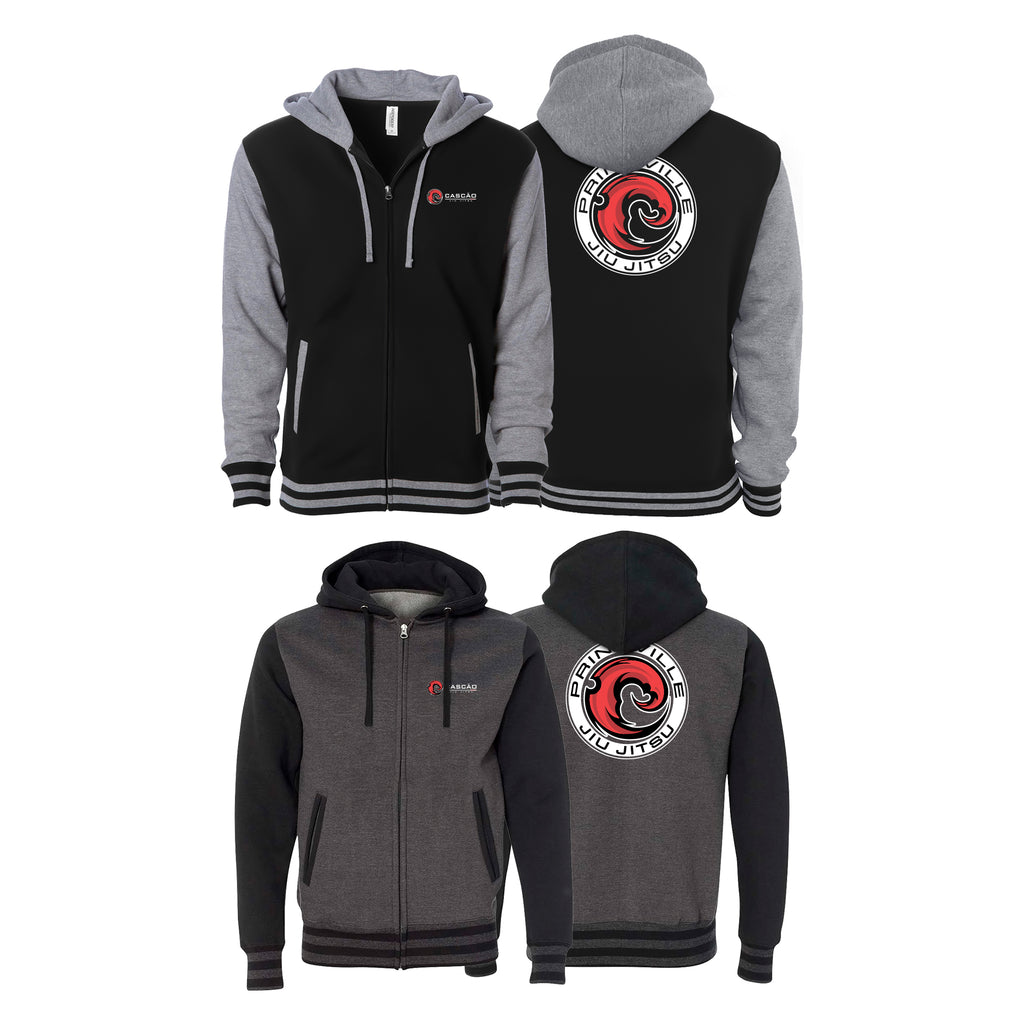 Prineville Jiu Jitsu Varsity Zip-Up Hoodies #8157 B