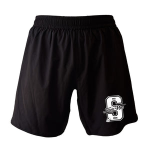 Simple Man MA All Black Shorts 2.0 #8158 A
