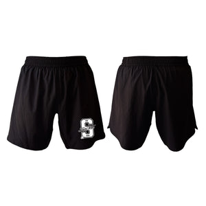 Simple Man MA All Black Shorts 2.0 #8158 A