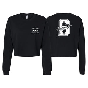 Simple Man MA Women's Cropped Crewneck Sweatshirt #8158 A