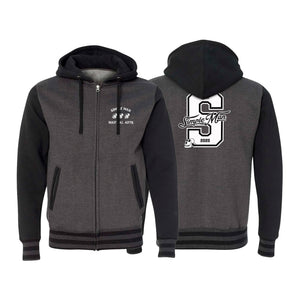 Simple Man MA Varsity Zip-Up Hoodies #8158 A