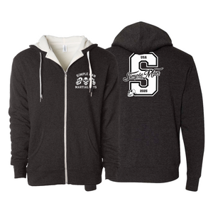 Simple Man MA Sherpa Lined Zip-Up Hoodie #8158 A