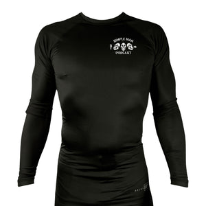Simple Man MA All Black Rash Guards Long Sleeves #8158 B