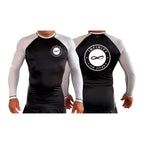 Infinity BJJ Utah All Black Ranked Long Sleeve Rash Guards #8159 A