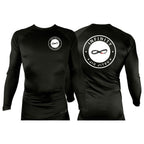 Infinity BJJ Utah All Black Rash Guards Long Sleeves #8159 A
