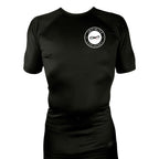 Infinity BJJ Utah All Black Rash Guards Short Sleeves #8159 A
