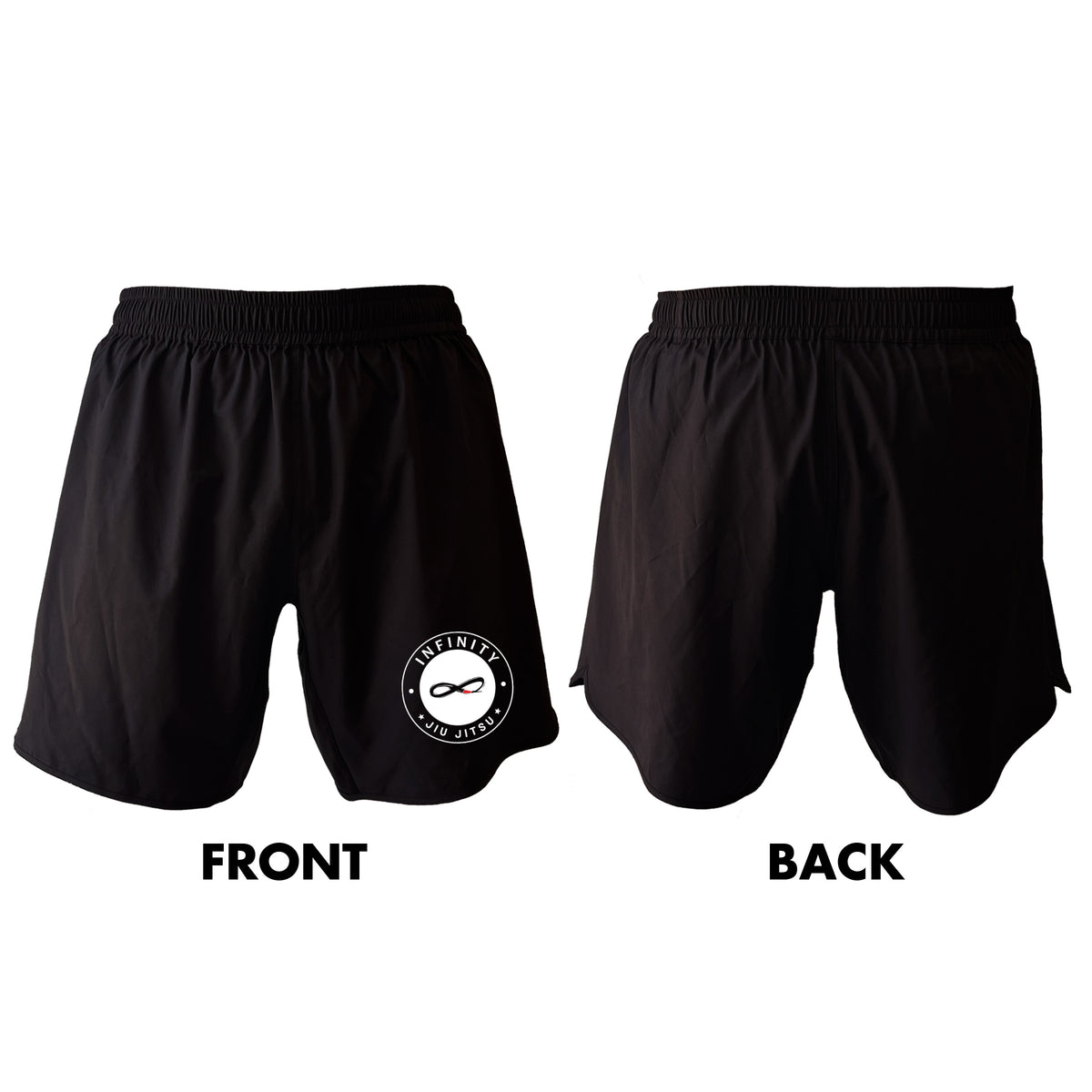 Infinity BJJ Utah All Black Shorts 2.0 #8159 A