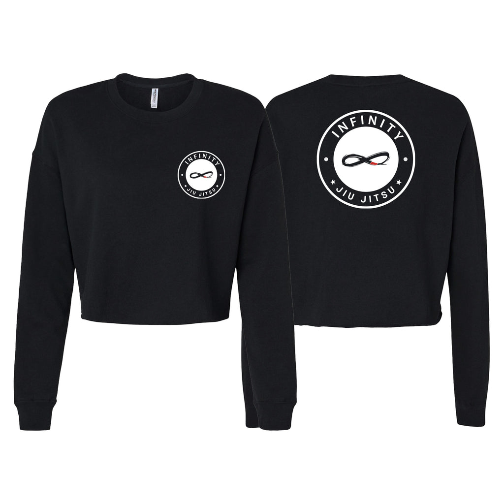 Infinity BJJ Utah Women's Cropped Crewneck Sweatshirt #8159 A
