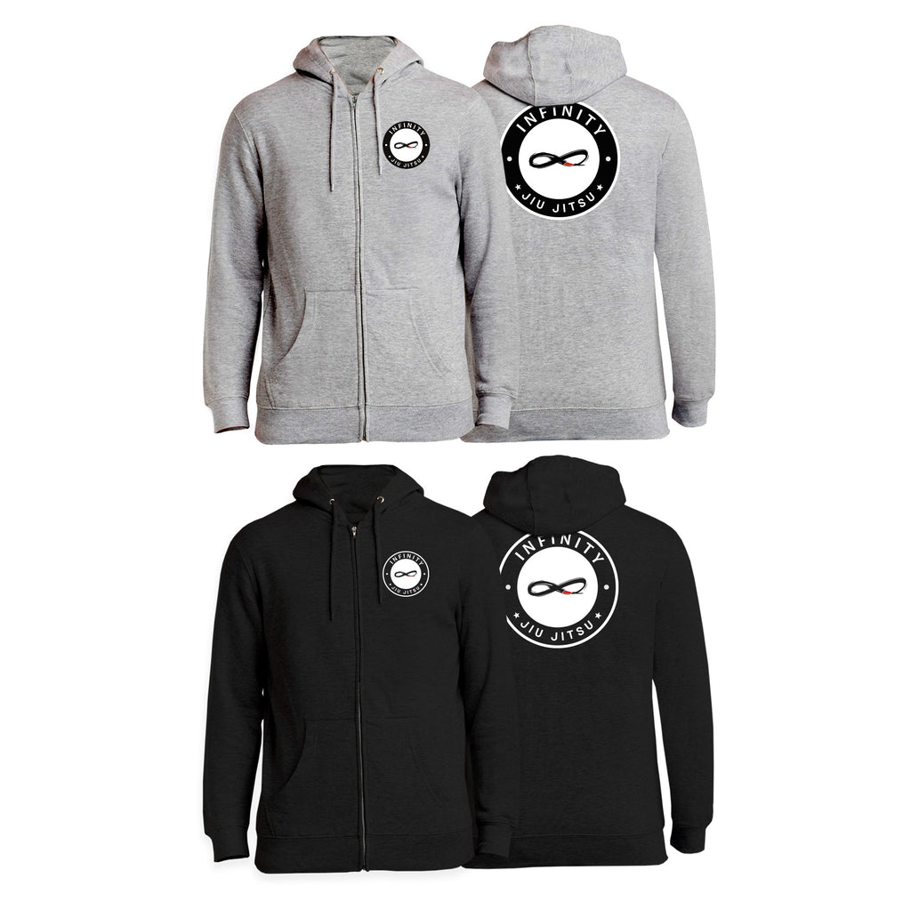 Infinity BJJ Utah Zip-Up Hoodies #8159 A
