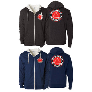 Tri Cities Jiu Jitsu Club Sherpa Lined Zip-Up Hoodie #8162 A