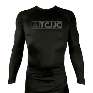 Tri Cities Jiu Jitsu Club All Black Rash Guards Long Sleeves #8162 B