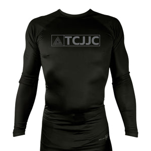 Tri Cities Jiu Jitsu Club All Black Rash Guards Long Sleeves #8162 C