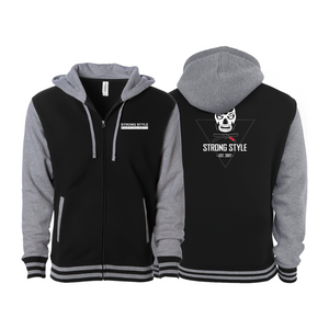 Strong Style MMA Varsity Zip-Up Hoodies #8163 B