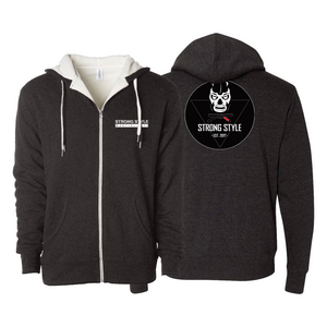Strong Style MMA Sherpa Lined Zip-Up Hoodie #8163 B