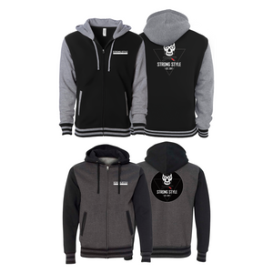 Strong Style MMA Varsity Zip-Up Hoodies #8163 B